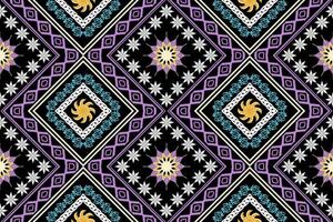 ethnisch Zahl aztekisch Stickerei Stil.geometrisch Ikat orientalisch traditionell Kunst Musterdesign zum ethnisch Hintergrund, Hintergrund, Mode, Kleidung, Verpackung, Stoff, Element, Sarong, Grafik, Vektor Illustration.