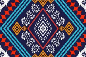 ethnisch Zahl aztekisch Stickerei Stil.geometrisch Ikat orientalisch traditionell Kunst Musterdesign zum ethnisch Hintergrund, Hintergrund, Mode, Kleidung, Verpackung, Stoff, Element, Sarong, Grafik, Vektor Illustration.