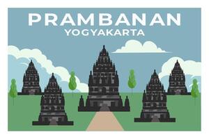 prambanan Tempel Yogyakarta vektor