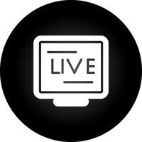 Live-Stream-Vektorsymbol vektor