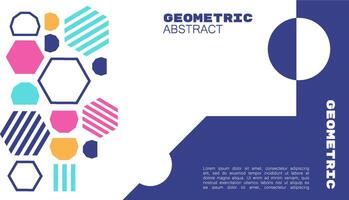 abstrakt geometrisk form brutalism bakgrund. vektor illustration. mall element brutalist