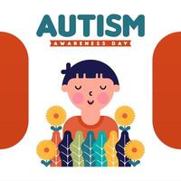 eben Welt Autismus Bewusstsein Tag Illustration Hintergrund vektor