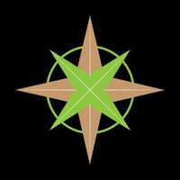 Kompass Symbol Logo Design Vektor