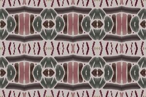 stoff ikat nahtloses muster geometrischer ethnischer traditioneller stickerei style.design für hintergrund, teppich, matte, sarong, kleidung, vektorillustration. vektor