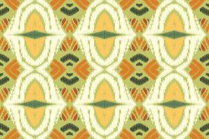 etniska ikat sömlösa mönster i tribal. design för bakgrund, tapeter, vektorillustration, tyg, kläder, matta, textil, batik, broderi. vektor