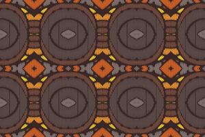 ikat abstraktes geometrisches ethnisches musterdesign der stickerei. aztekischer Stoff Teppich Mandala Ornament Chevron Textildekoration Tapete. tribal boho einheimischer ethnischer türkei traditioneller vektorhintergrund vektor