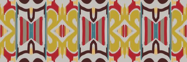 Ikat-Muster im Stammes-. geometrische ethnische traditionelle. mexikanischer gestreifter stil. Design für Hintergrund, Tapete, Vektorillustration, Stoff, Kleidung, Batik, Teppich, Stickerei. vektor