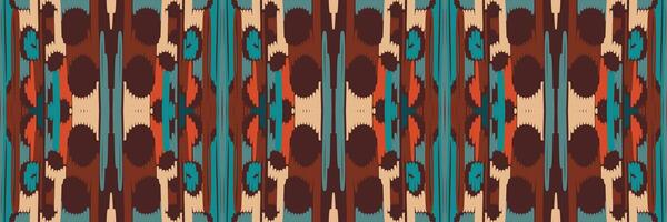 Ikat-Muster im Stammes-. geometrische ethnische traditionelle. mexikanischer gestreifter stil. Design für Hintergrund, Tapete, Vektorillustration, Stoff, Kleidung, Batik, Teppich, Stickerei. vektor