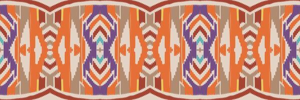 ikat abstrakt geometrisk broderi etniska mönster design. Aztec tyg matta mandala prydnad chevron textil dekoration tapeter. tribal boho infödda etniska kalkon traditionell vektor bakgrund