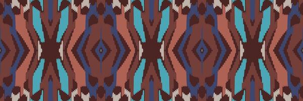 ikat mönster i tribal. geometriska etniska traditionella. mexikansk randig stil. design för bakgrund, tapeter, vektorillustration, tyg, kläder, batik, matta, broderi. vektor