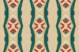 Ikat-Muster im Stammes-. geometrische ethnische traditionelle. mexikanischer gestreifter stil. Design für Hintergrund, Tapete, Vektorillustration, Stoff, Kleidung, Batik, Teppich, Stickerei. vektor