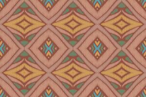 ikat abstraktes geometrisches ethnisches musterdesign der stickerei. aztekischer Stoff Teppich Mandala Ornament Chevron Textildekoration Tapete. tribal boho einheimischer ethnischer türkei traditioneller vektorhintergrund vektor