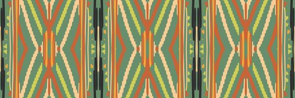 ikat mönster i tribal. geometriska etniska traditionella. mexikansk randig stil. design för bakgrund, tapeter, vektorillustration, tyg, kläder, batik, matta, broderi. vektor