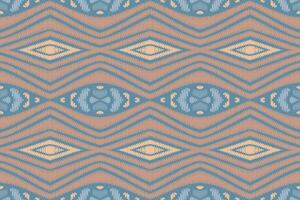 ikat abstrakt geometrisk broderi etniska mönster design. Aztec tyg matta mandala prydnad chevron textil dekoration tapeter. tribal boho infödda etniska kalkon traditionell vektor bakgrund