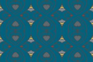 Ikat-Muster im Stammes-. geometrische ethnische traditionelle. mexikanischer gestreifter stil. Design für Hintergrund, Tapete, Vektorillustration, Stoff, Kleidung, Batik, Teppich, Stickerei. vektor