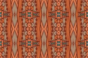 stoff ikat nahtloses muster geometrischer ethnischer traditioneller stickerei style.design für hintergrund, teppich, matte, sarong, kleidung, vektorillustration. vektor