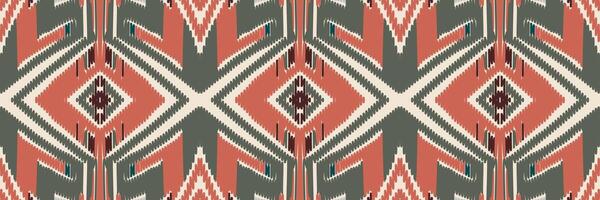 etniska ikat sömlösa mönster i tribal. design för bakgrund, tapeter, vektorillustration, tyg, kläder, matta, textil, batik, broderi. vektor