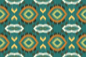 ethnische abstrakte ikat-kunst. Nahtloses Wellenmuster in Stammes-, Volksstickerei und mexikanischem Stil. aztekischer geometrischer kunstverzierungsdruck. design für teppich, tapete, kleidung, verpackung, stoff, abdeckung. vektor