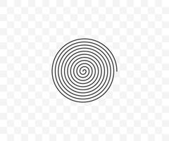 Kreis, Wendel, scrollen, Spiral- Symbol. Vektor Illustration.