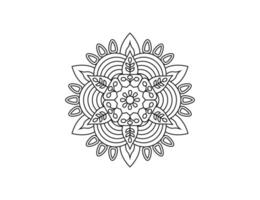 mandala. dekorativ element, blomma, prydnad. vektor illustration.