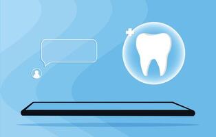 tand ikon. tandvård vektor illustration. bok ett utnämning med en tandläkare. illustration av en tand. tandläkare yrke webb baner eller landning sida med tänder ikon. vit friska tand.