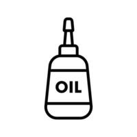 Nähen Öl Symbol Vektor Design Vorlage einfach und sauber