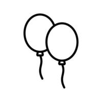 ballonger ikon vektor design mall enkel och rena