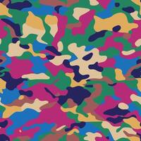 kamouflage mönster, sömlös kamouflage design vektor