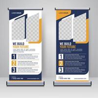 Corporate Rollup- oder X-Banner-Designvorlage vektor