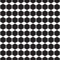 einfach schwarz Muster Design mit Hexagon gestalten vektor
