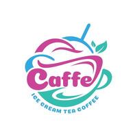 Cafe Eis Sahne Tee und Kaffee Vektor Design