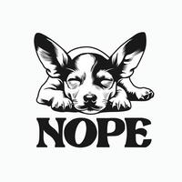råtta terrier nej typografi t-shirt design illustration proffs vektor