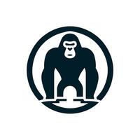 Gorilla Logo Vaktor Kunst, verwenden Ihre Logo vektor