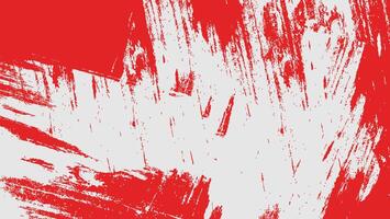 abstrakt röd måla grunge textur i vit bakgrund vektor