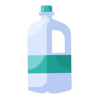 Plastik Abfall Kanister Flüssigkeit Produkte eben Symbol vektor