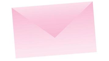 valentine rosa kuvert vektor