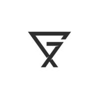 Alphabet Briefe Initialen Monogramm Logo gx, xg, x und G vektor