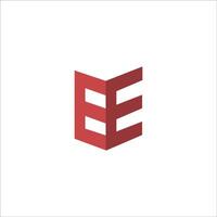 första brev ee logotyp eller e logotyp vektor design mall