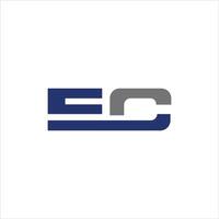 Initiale Brief ce oder ec Logo Vektor Logo Design