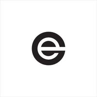 Initiale Brief ce oder ec Logo Vektor Logo Design