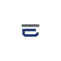 Initiale Brief ce oder ec Logo Vektor Logo Design