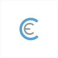 Initiale Brief ce oder ec Logo Vektor Logo Design