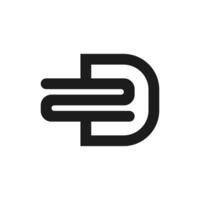 kreativ abstrakt Brief zd Logo Design. verknüpft Brief dz Logo Design. vektor
