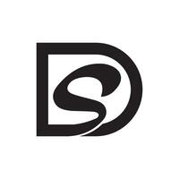 Initiale Brief ds Logo oder sd Logo Vektor Design Vorlage