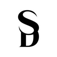 Initiale Brief ds Logo oder sd Logo Vektor Design Vorlage