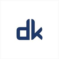 dk und kd Brief Logo design.dk,kd Initiale basierend Alphabet Symbol Logo Design vektor