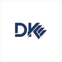 dk och kd brev logotyp design.dk,kd första baserad alfabet ikon logotyp design vektor