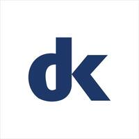 dk och kd brev logotyp design.dk,kd första baserad alfabet ikon logotyp design vektor