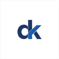 dk und kd Brief Logo design.dk,kd Initiale basierend Alphabet Symbol Logo Design vektor