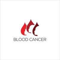 cancer vektor ikon design mall. blod cancer logotyp design.